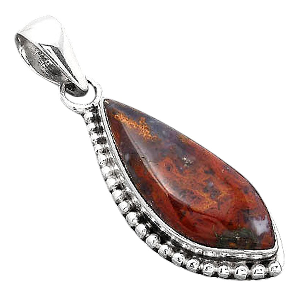 Natural Red Moss Agate Pendant P-1326 SDP154944