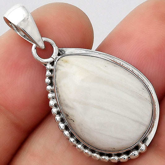 Natural White Scolecite Pendant P-1326 SDP154945