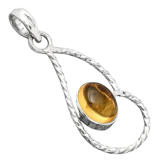Natural Citrine Cab Pendant P-1003 SDP154967