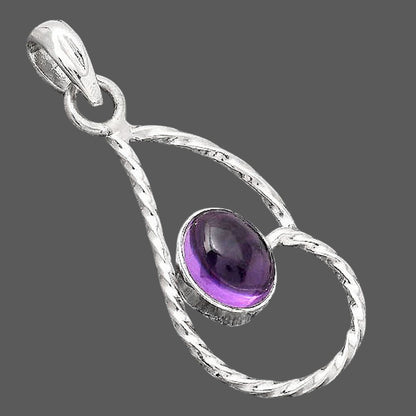 Natural Amethyst Cab - Brazil Pendant P-1003 SDP154976