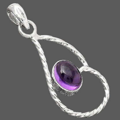 Natural Amethyst Cab - Brazil Pendant P-1003 SDP154983