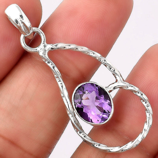 Natural Amethyst - Brazil Pendant P-1003 SDP154985