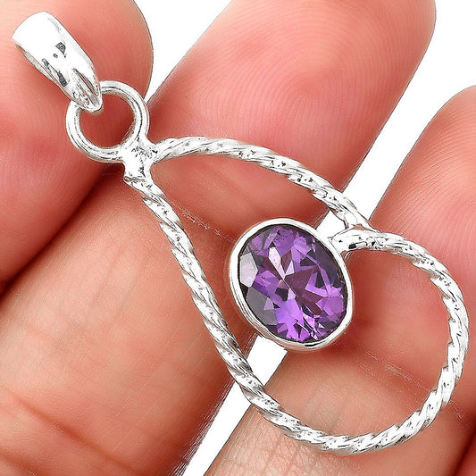 Natural Amethyst - Brazil Pendant P-1003 SDP154986