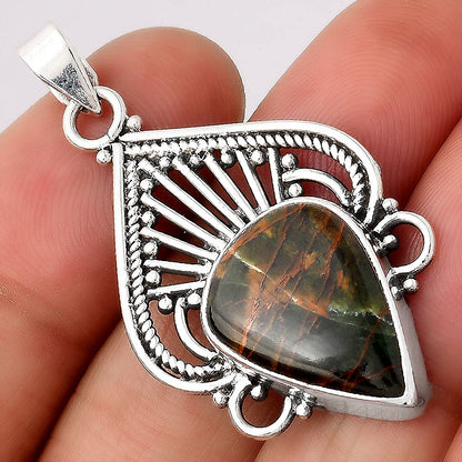 Artisan - Turkish Rainforest Chrysocolla Pendant P-1541 SDP154997