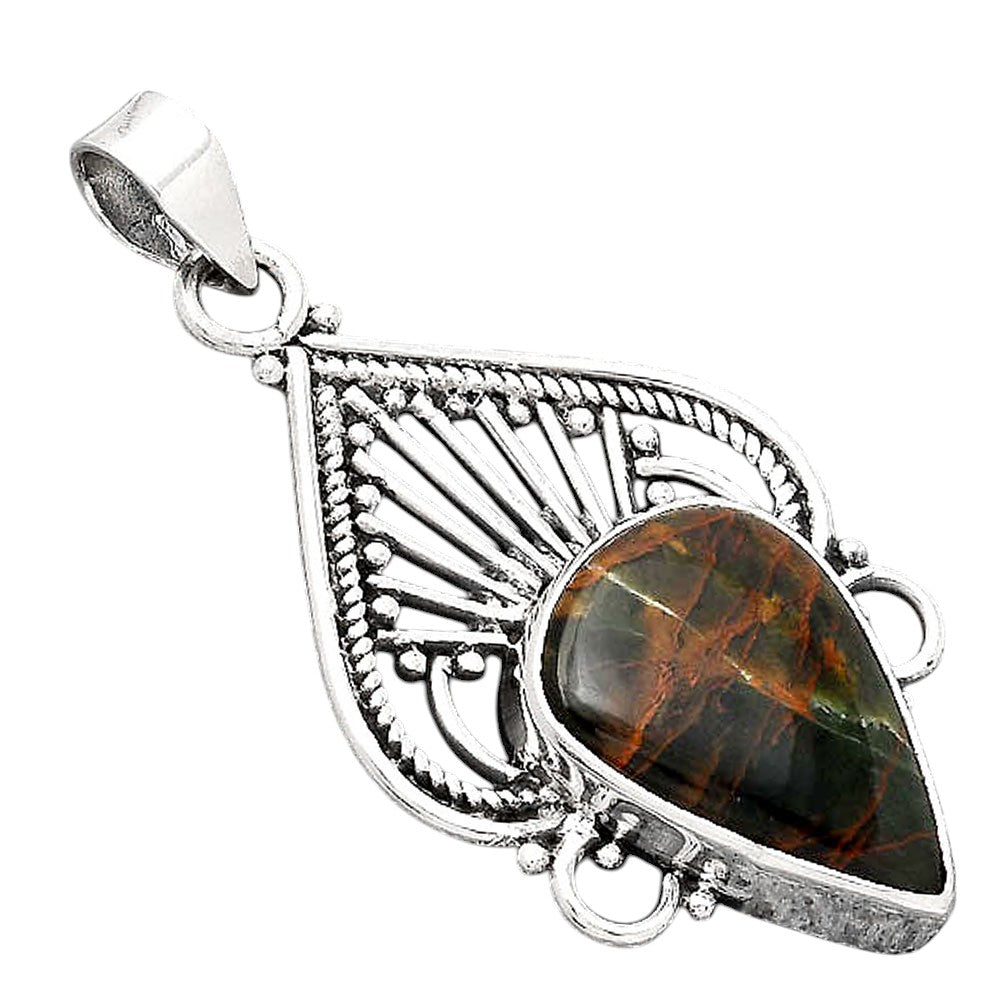 Artisan - Turkish Rainforest Chrysocolla Pendant P-1541 SDP154997