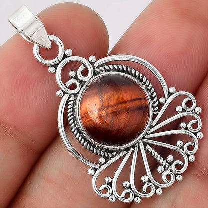 Artisan - Natural Red Tiger Eye Pendant P-1544 SDP155002