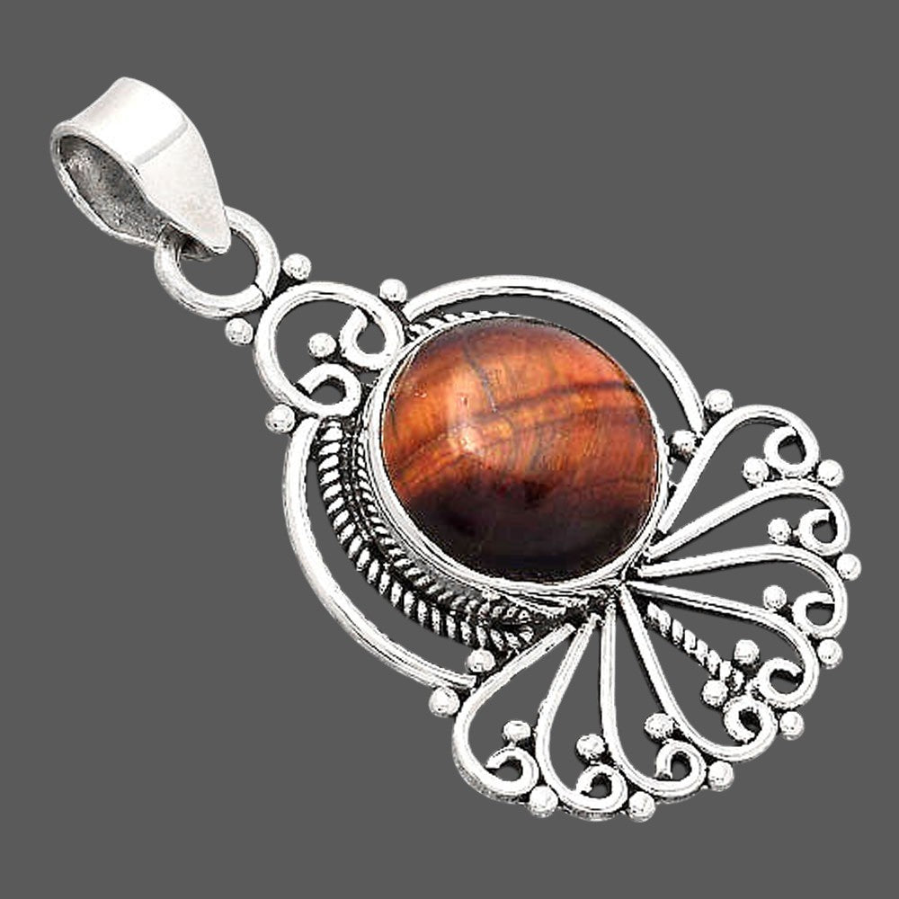 Artisan - Natural Red Tiger Eye Pendant P-1544 SDP155002