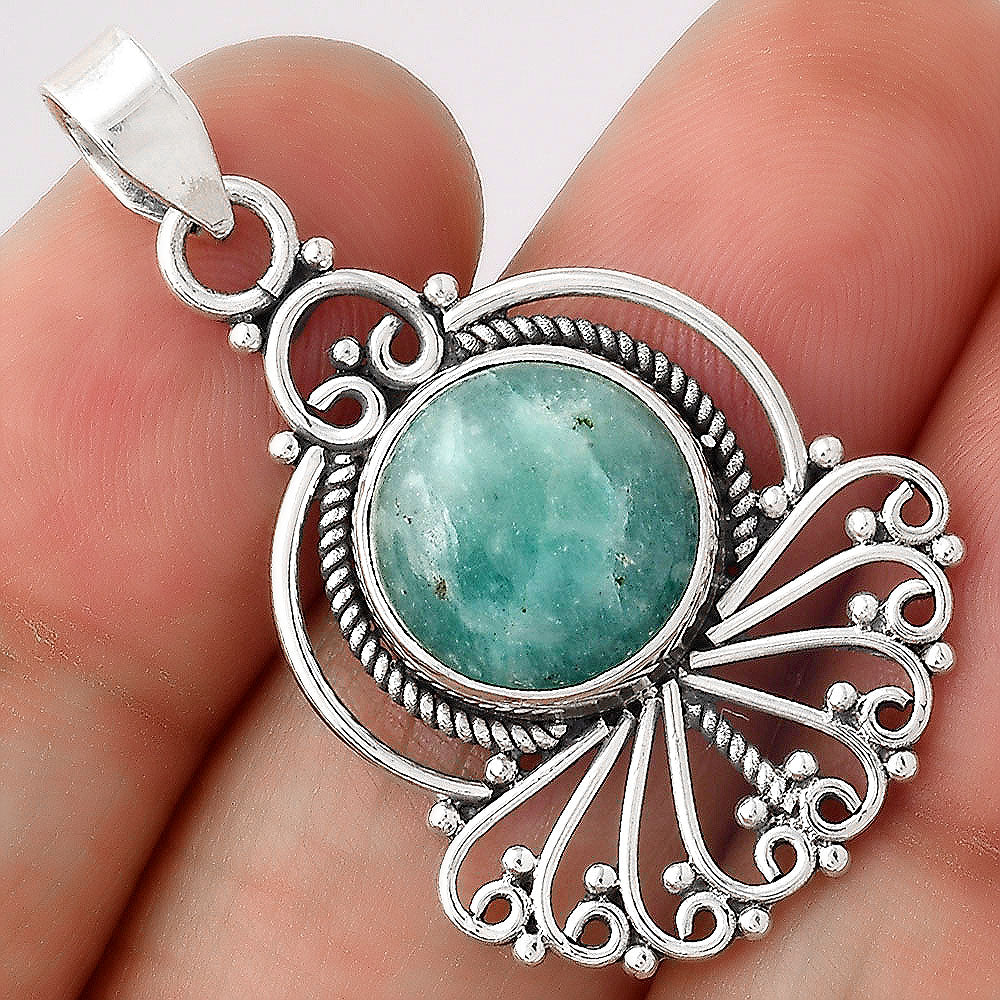 Artisan - Natural Paraiba Amazonite Pendant P-1544 SDP155008