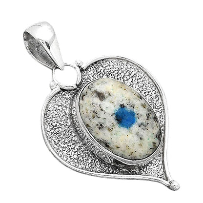 Natural K2 Blue - Azurite In Quartz Pendant P-1503 SDP155025