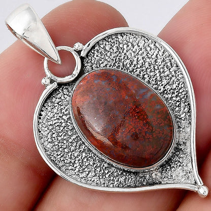 Natural Red Moss Agate Pendant P-1503 SDP155026