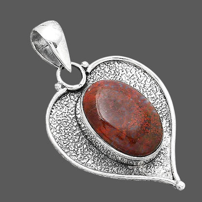 Natural Red Moss Agate Pendant P-1503 SDP155026