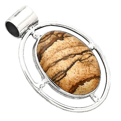 Natural Picture Jasper Pendant P-1488 SDP155059