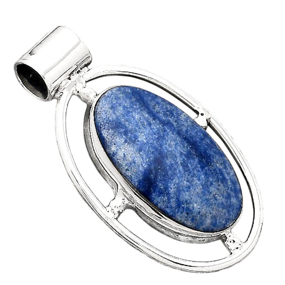 Natural Dumortierite Quartz Pendant P-1488 SDP155061