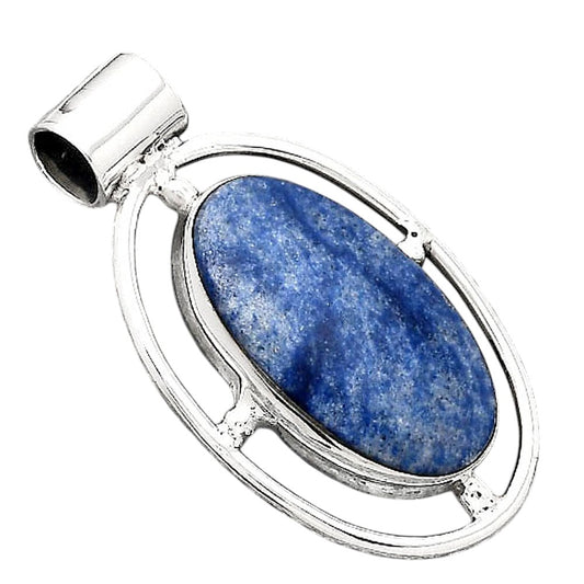 Natural Dumortierite Quartz Pendant P-1488 SDP155061