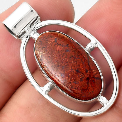 Natural Red Moss Agate Pendant P-1488 SDP155065
