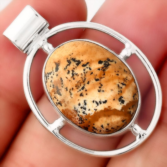 Natural Picture Jasper Pendant P-1488 SDP155066