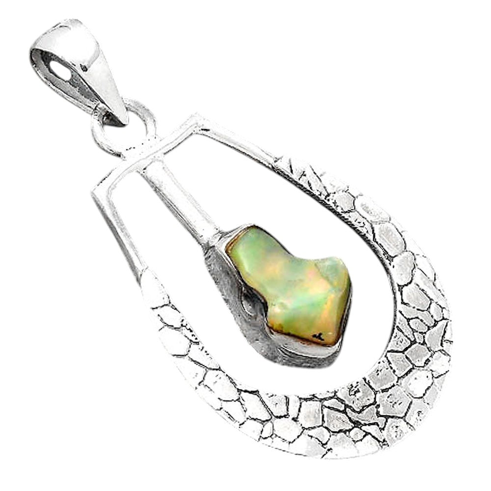Natural Ethiopian Opal Rough Pendant P-1343 SDP155098
