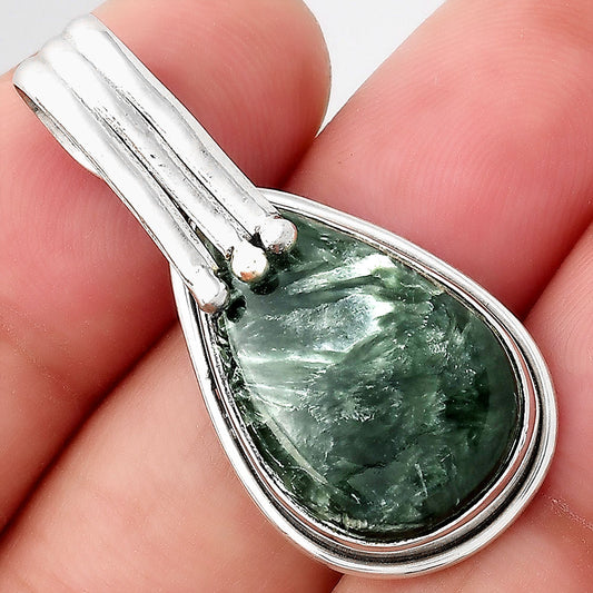Natural Russian Seraphinite Pendant P-1664 SDP155101