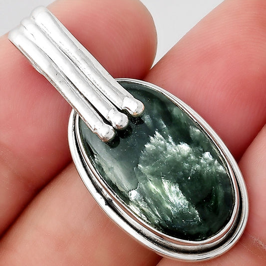Natural Russian Seraphinite Pendant P-1664 SDP155103