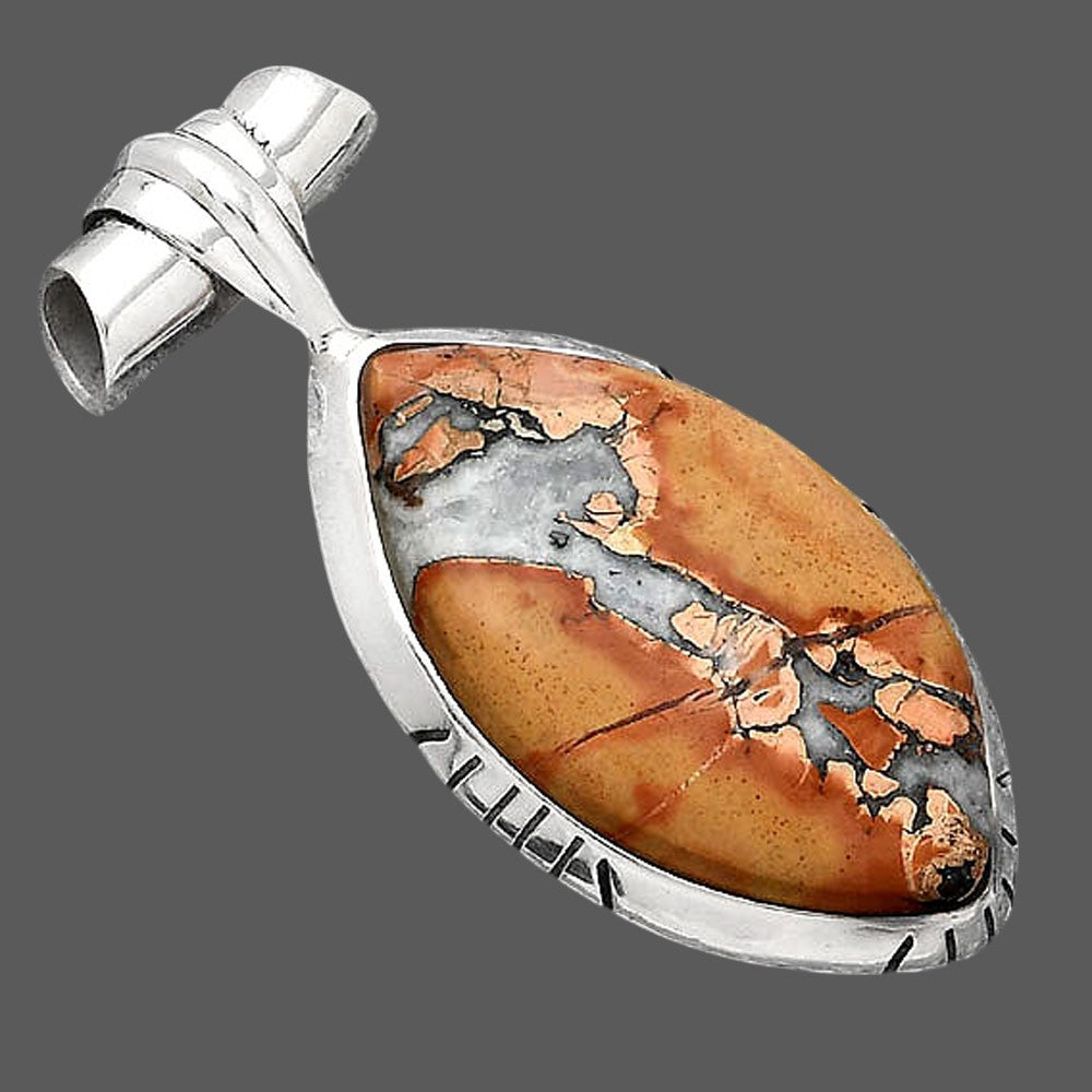 Natural Maligano Jasper - Indonesia Pendant P-1667 SDP155106