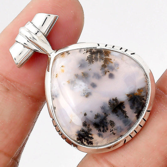 Natural Robinson Ranch Plume Agate Pendant P-1667 SDP155116