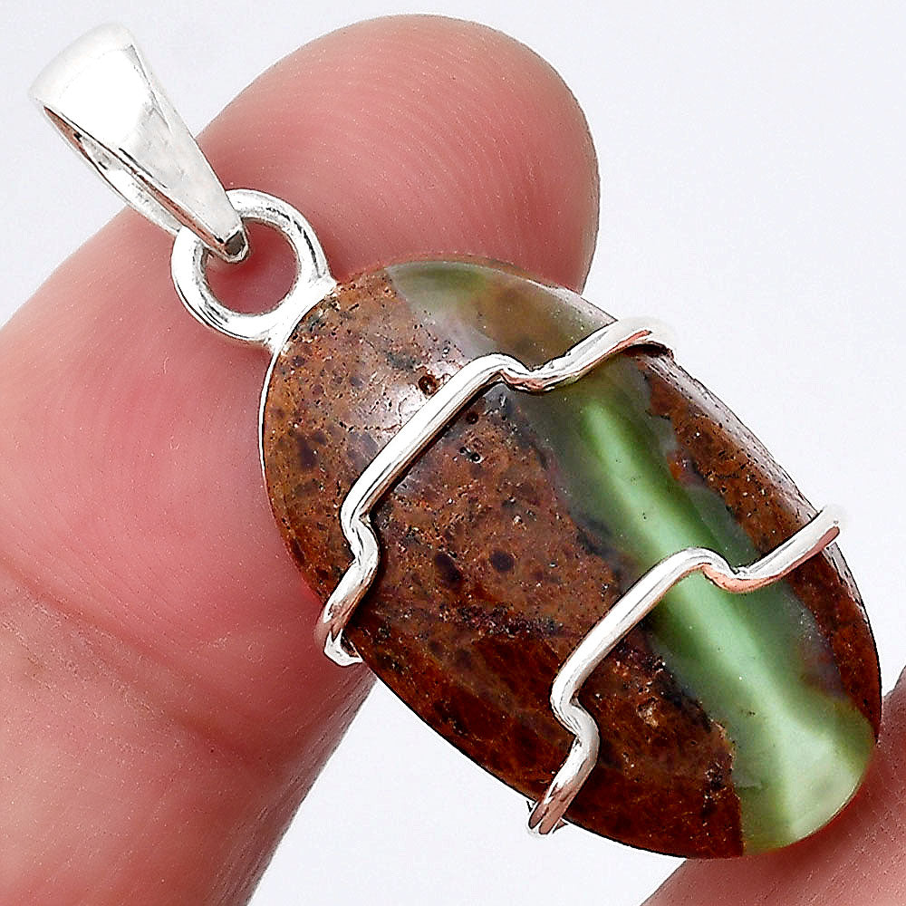 Natural Boulder Chrysoprase Australia Pendant P-1638 SDP155128