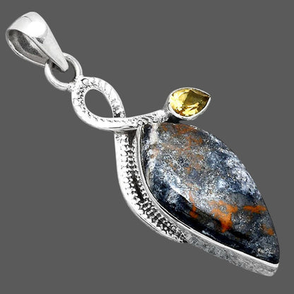 Indian Blanket Jasper and Citrine Pendant P-1111 SDP155141