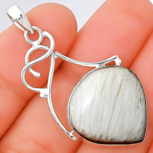 Natural White Scolecite Pendant P-1036 SDP155161