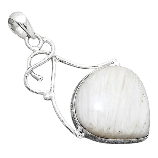 Natural White Scolecite Pendant P-1036 SDP155161