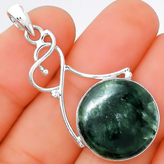 Natural Russian Seraphinite Pendant P-1036 SDP155162