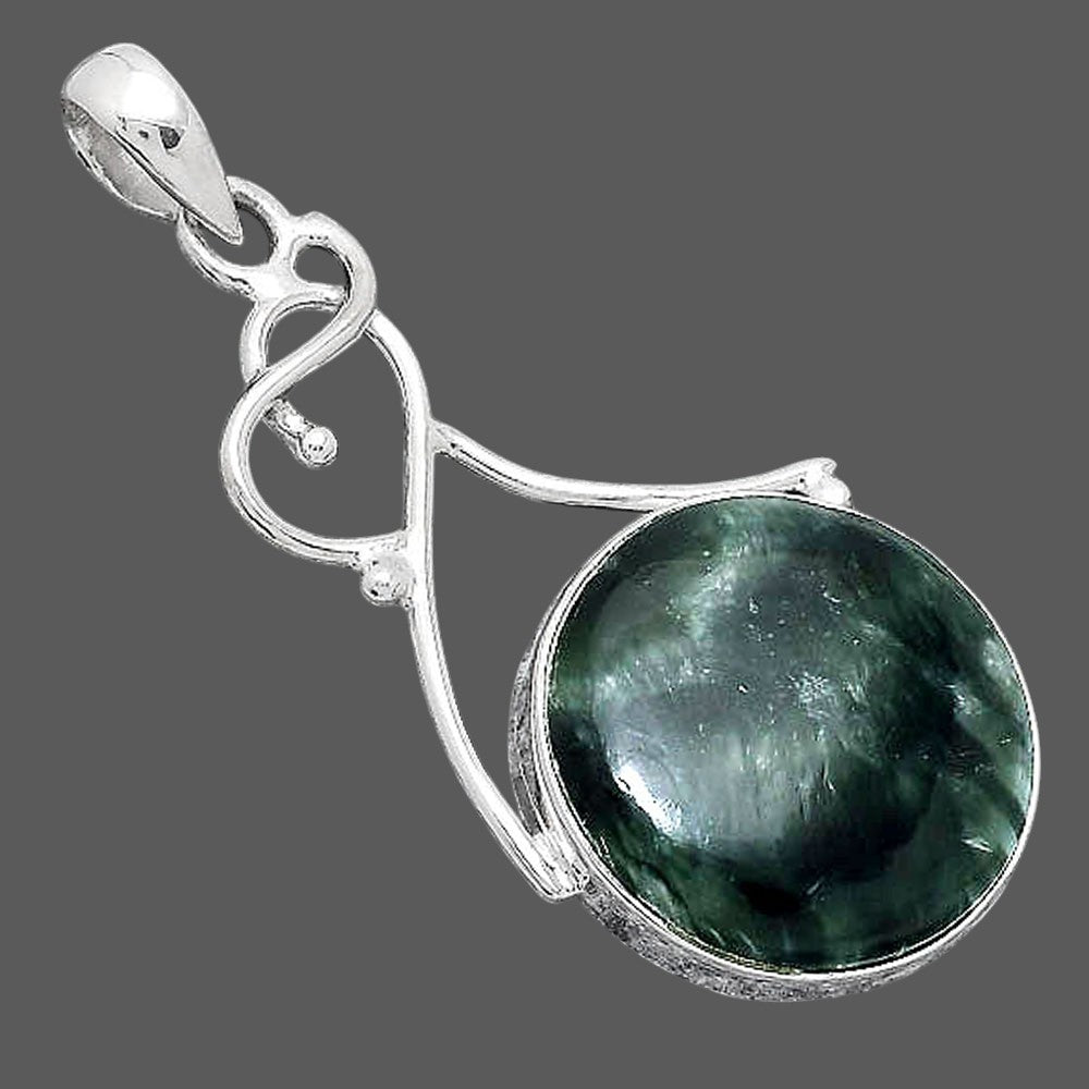 Natural Russian Seraphinite Pendant P-1036 SDP155162