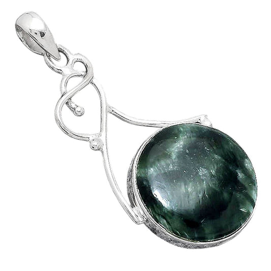 Natural Russian Seraphinite Pendant P-1036 SDP155162