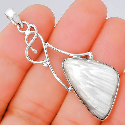 Natural White Scolecite Pendant P-1036 SDP155168