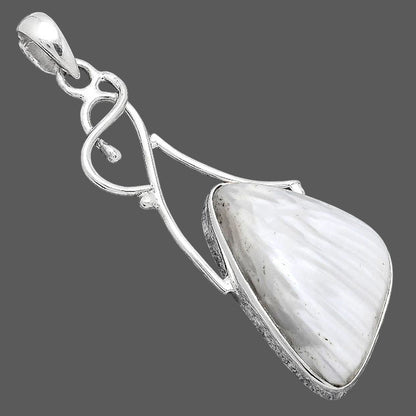 Natural White Scolecite Pendant P-1036 SDP155168