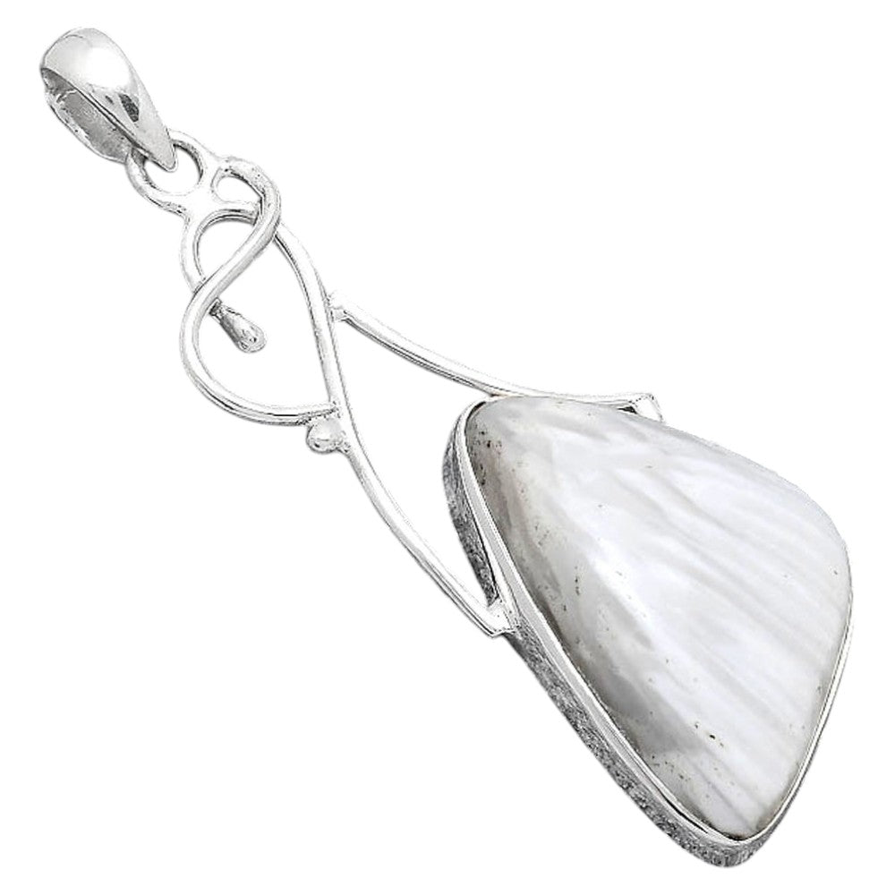 Natural White Scolecite Pendant P-1036 SDP155168