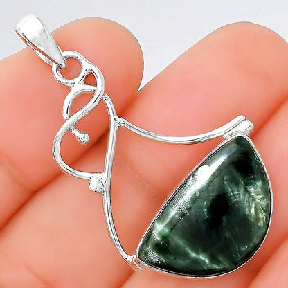 Natural Russian Seraphinite Pendant P-1036 SDP155171