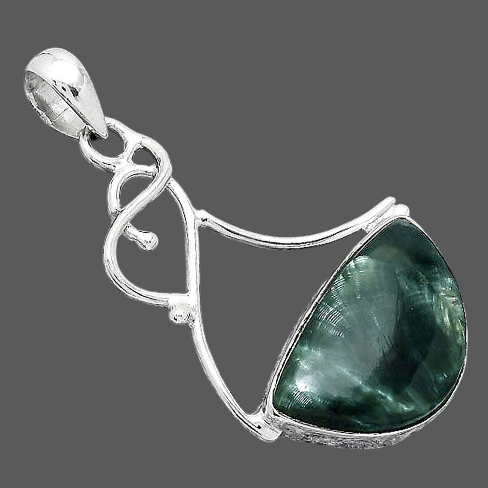 Natural Russian Seraphinite Pendant P-1036 SDP155171