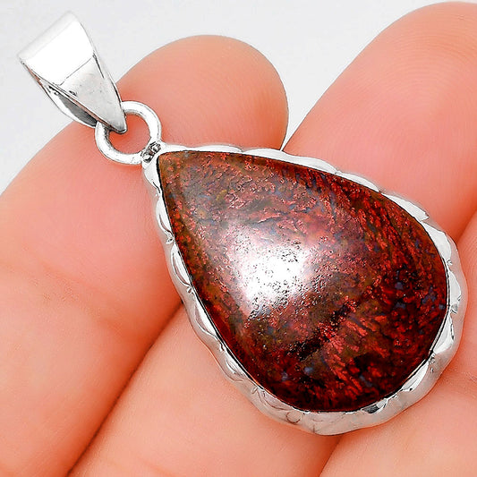 Natural Red Moss Agate Pendant P-1110 SDP155181