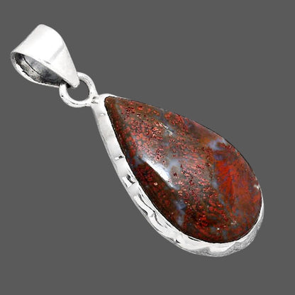 Natural Red Moss Agate Pendant P-1110 SDP155183