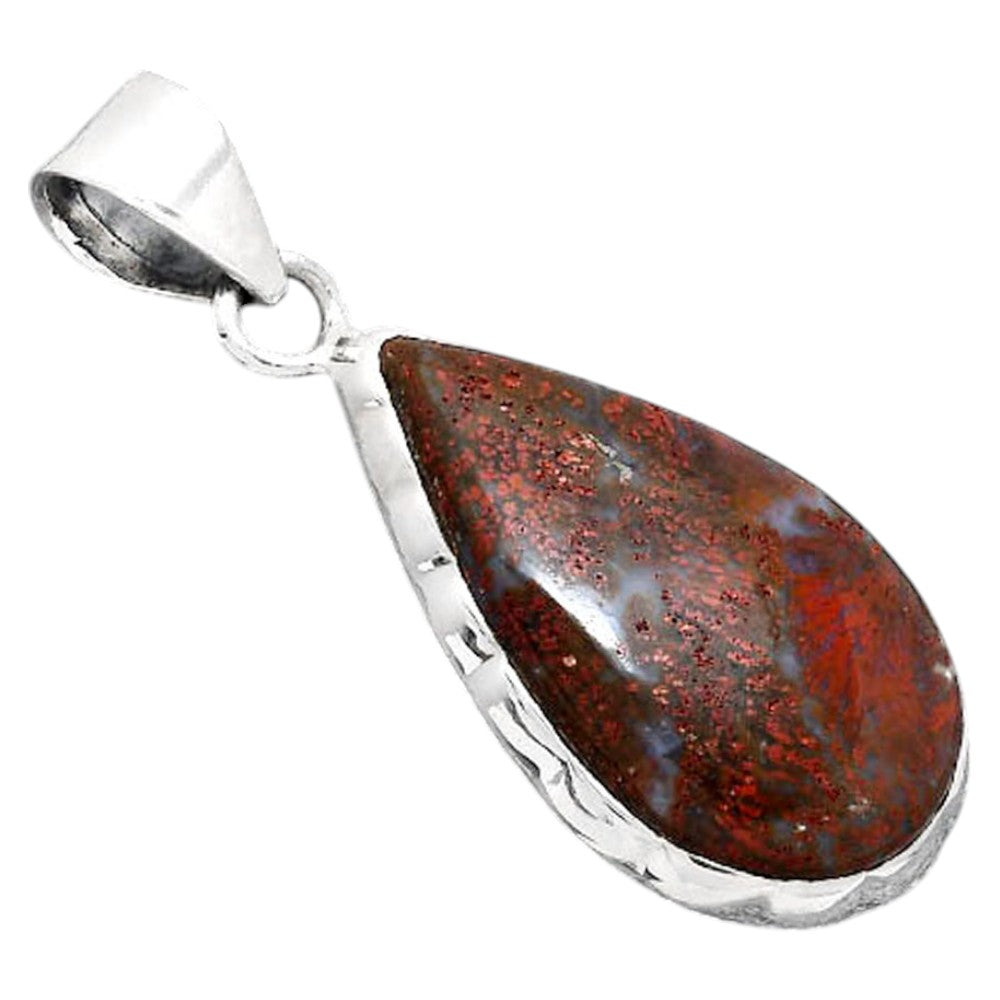 Natural Red Moss Agate Pendant P-1110 SDP155183