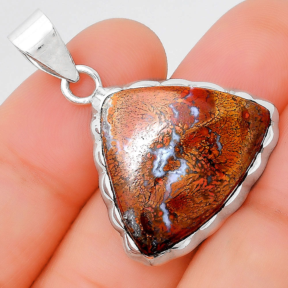 Natural Red Moss Agate Pendant P-1110 SDP155184