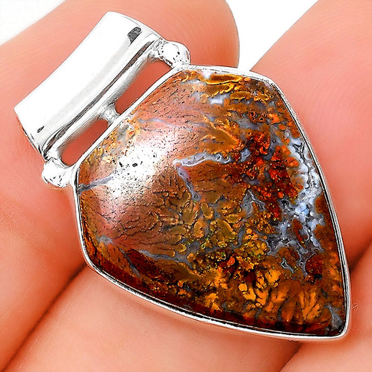 Natural Red Moss Agate Pendant P-1259 SDP155188