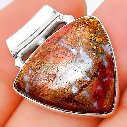 Natural Red Moss Agate Pendant P-1259 SDP155189