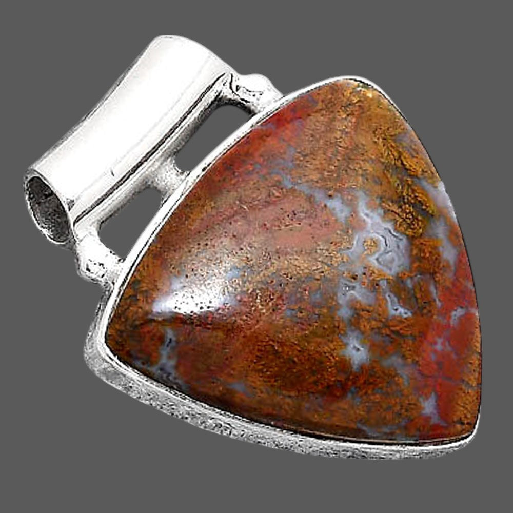 Natural Red Moss Agate Pendant P-1259 SDP155189