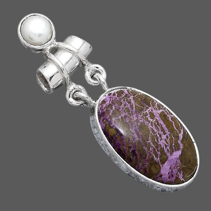 Purpurite - South Africa and Pearl Pendant P-1276 SDP155203