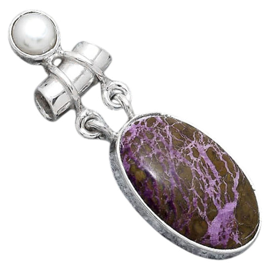 Purpurite - South Africa and Pearl Pendant P-1276 SDP155203