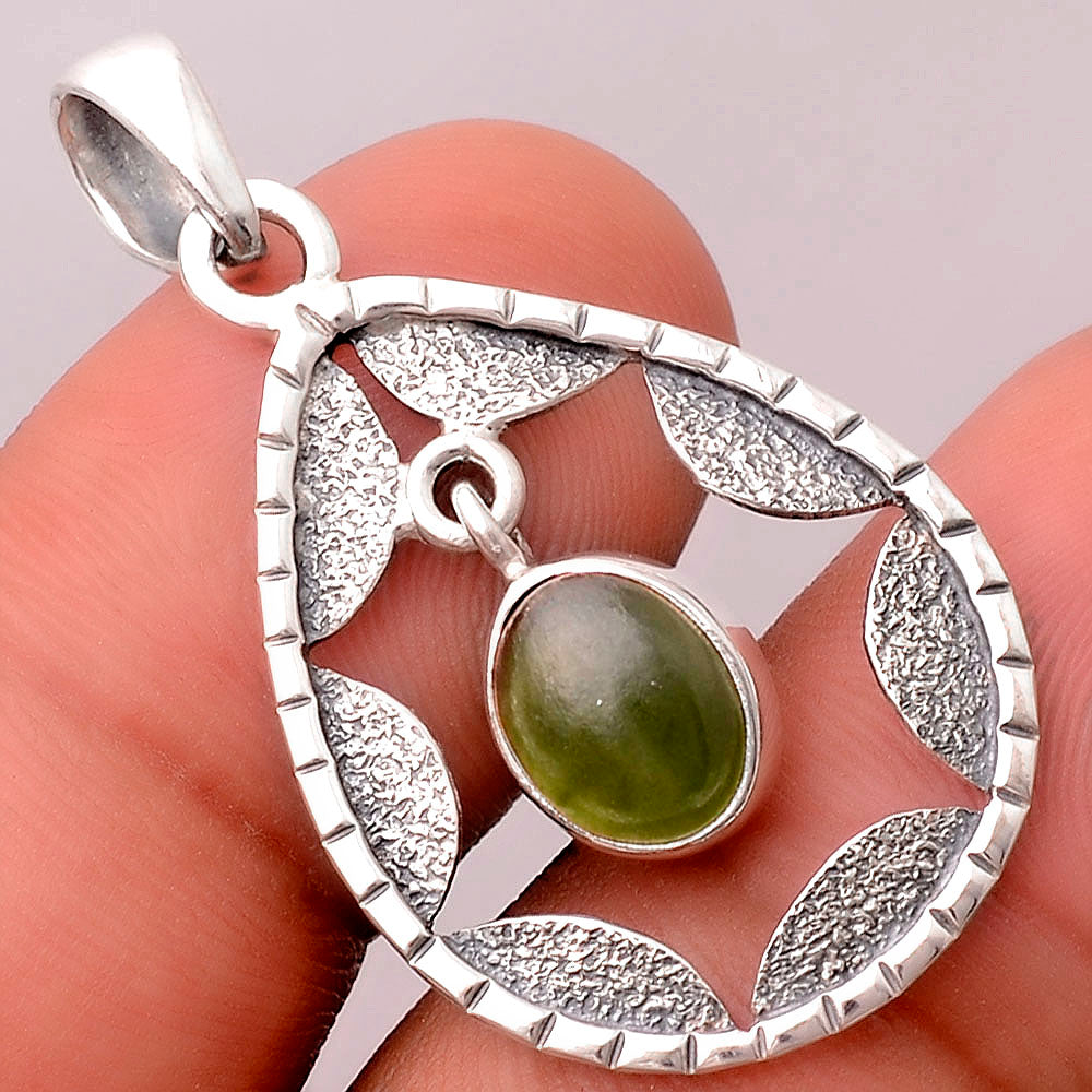 Natural Nephrite Jade - Canada Pendant P-1478 SDP155229