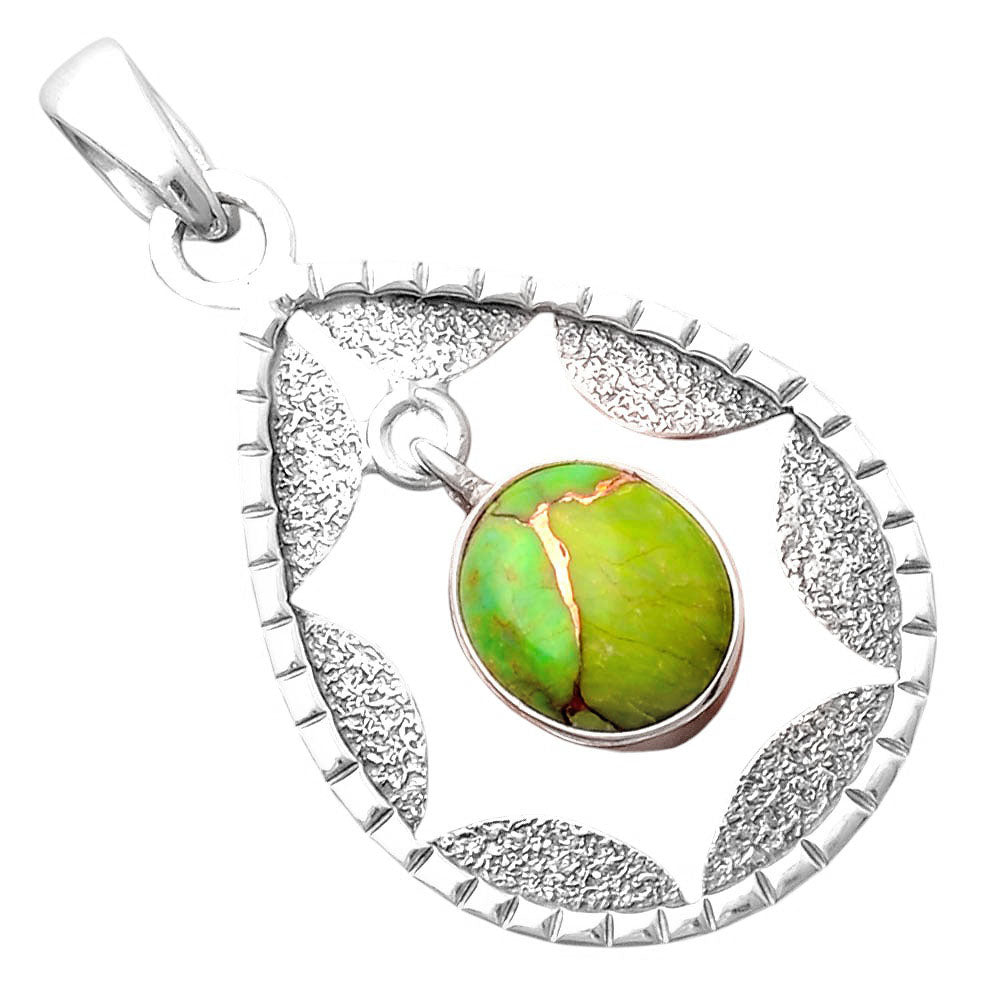 Copper Green Turquoise - Arizona Pendant P-1478 SDP155230