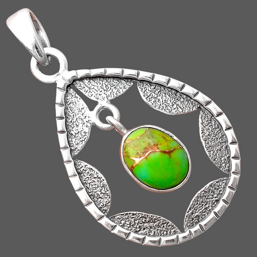Copper Green Turquoise - Arizona Pendant P-1478 SDP155231