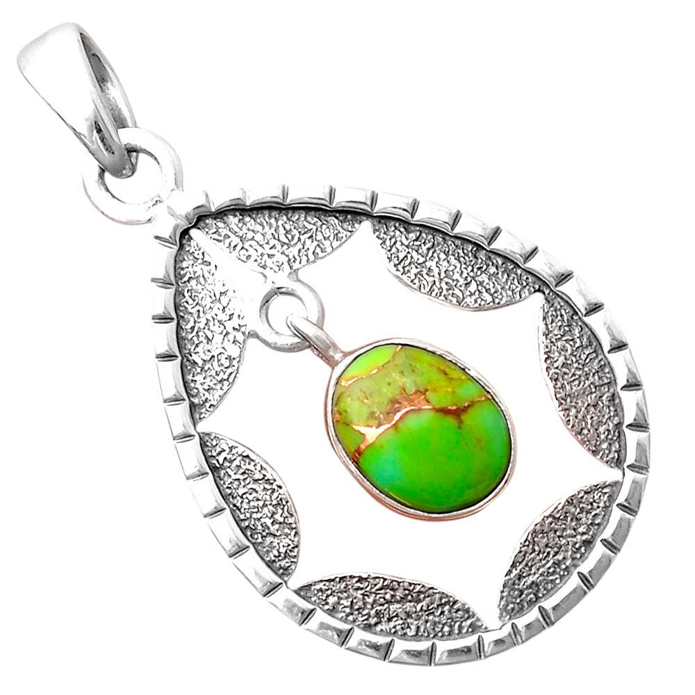 Copper Green Turquoise - Arizona Pendant P-1478 SDP155231